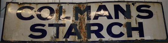 Enamel sign Colmans starch(-)